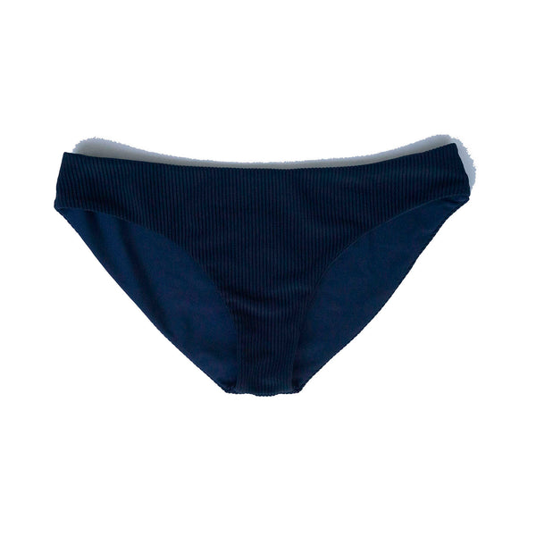 Maidstone Bikini Bottom in ribbed midnight - Summer Label Swimwear